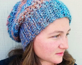 Crochet Hat Pattern Color Tour Slouchy 