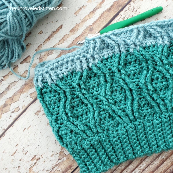 Cable Slouchy Hat Crochet Pattern | Straits Slouchy Hat | Crochet Hat ...