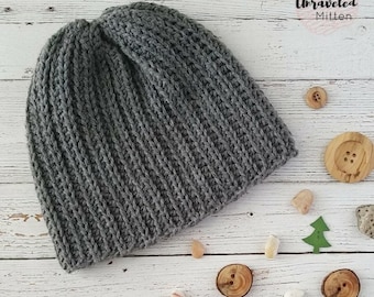 Crochet Hat Pattern | Superior Beanie | Digital Download Crochet Pattern | Adult Size | Men | Women