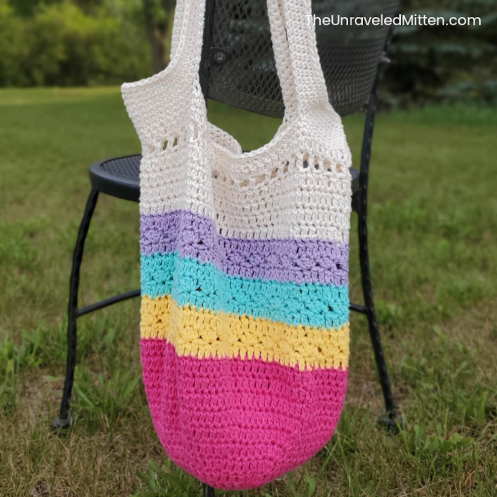 Easy Crochet Market Tote Pattern | BRIGHT DAYS Market Bag | Easy ...