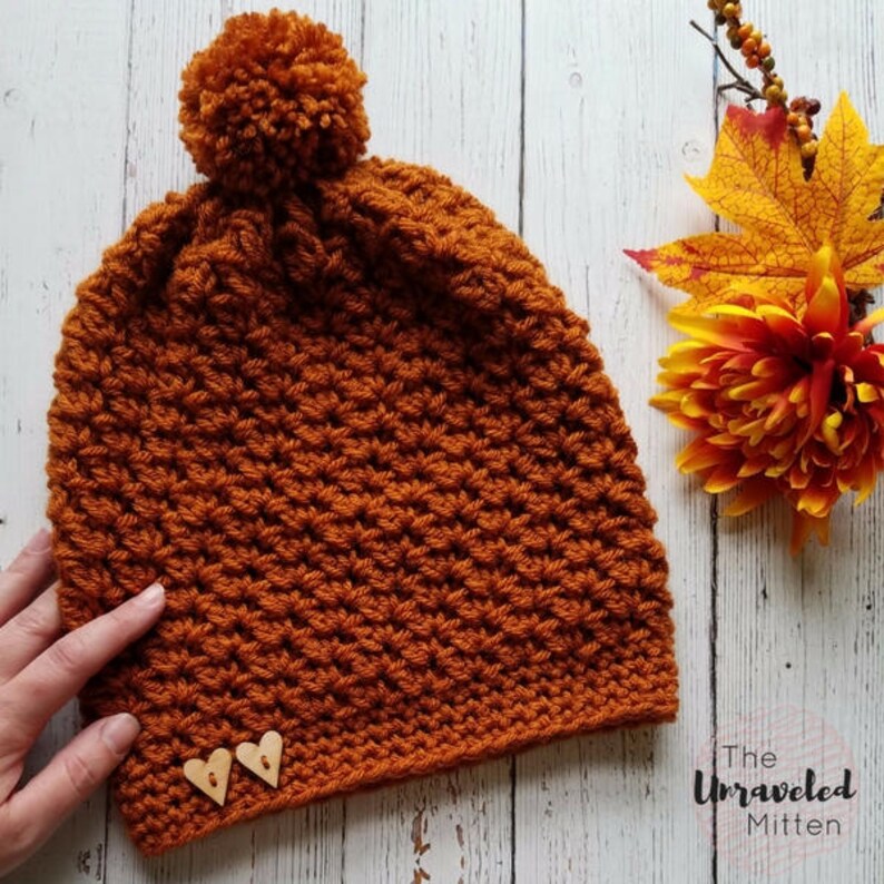 Wildwood Slouchy Beanie CROCHET PATTERN pdf digital download Adult size image 3