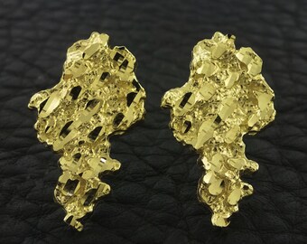 nugget earrings real
