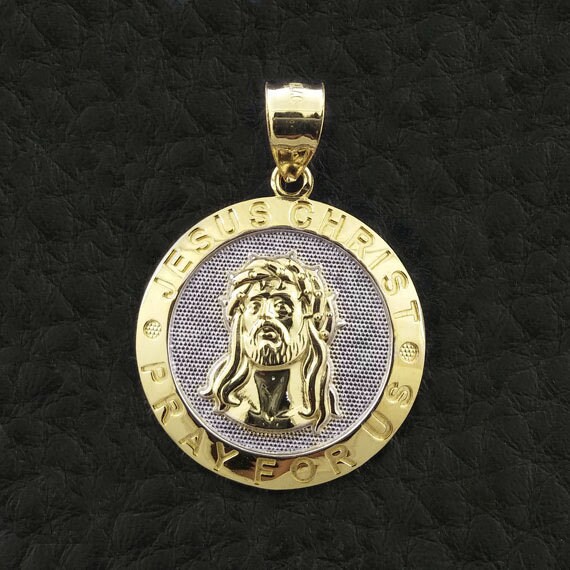 Jesus Pendant Gold Jesus Pendant Yellow 