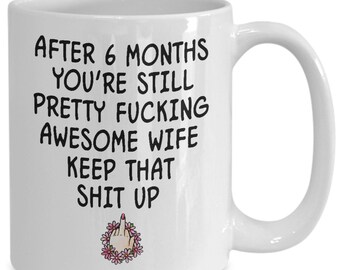 6 month anniversary etsy