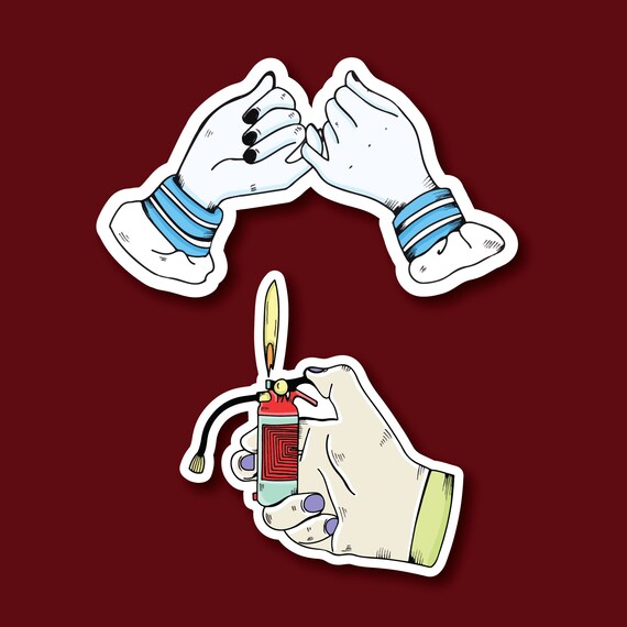 anime stickers tumblr inspired sticker cute sticker kawaii etsy