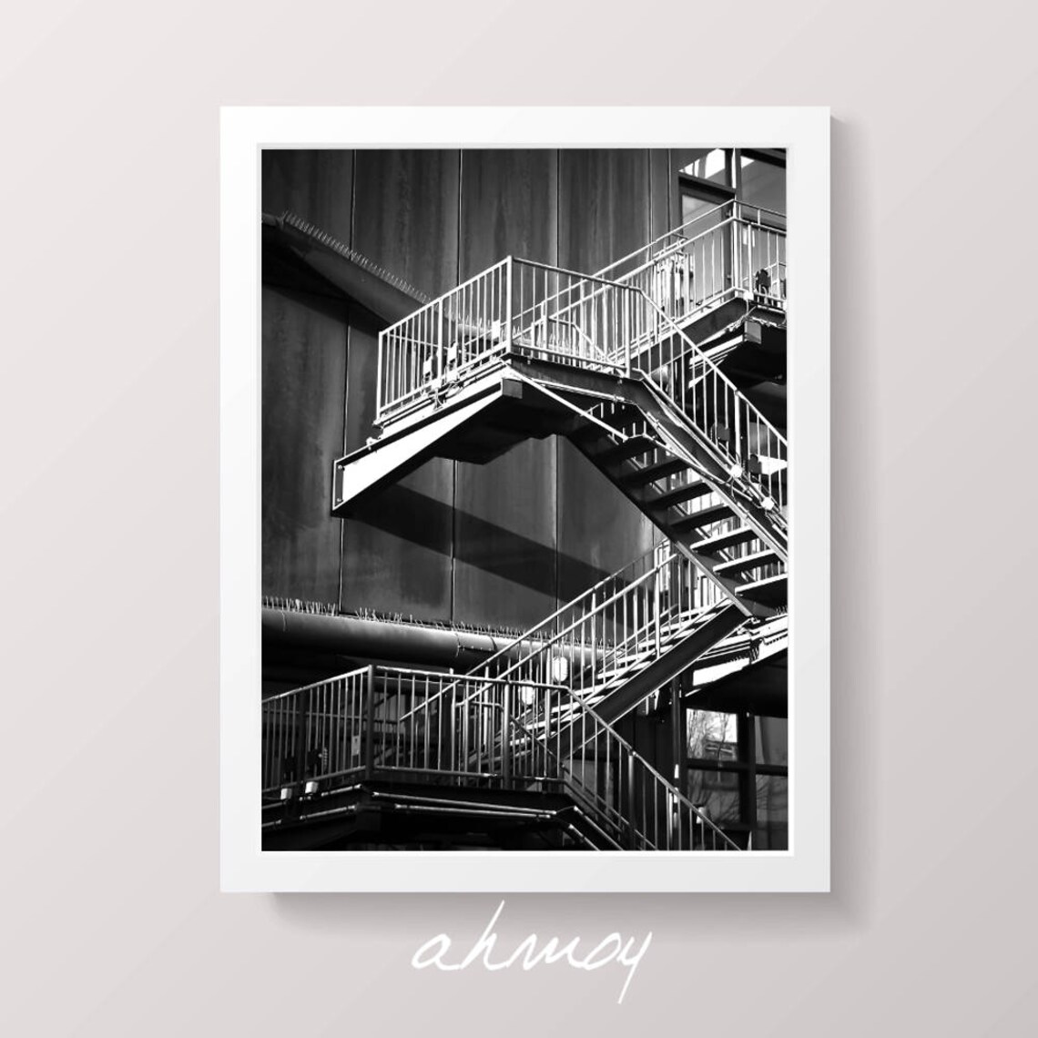 Black and White Architecture Poster Print Digital Download Etsy