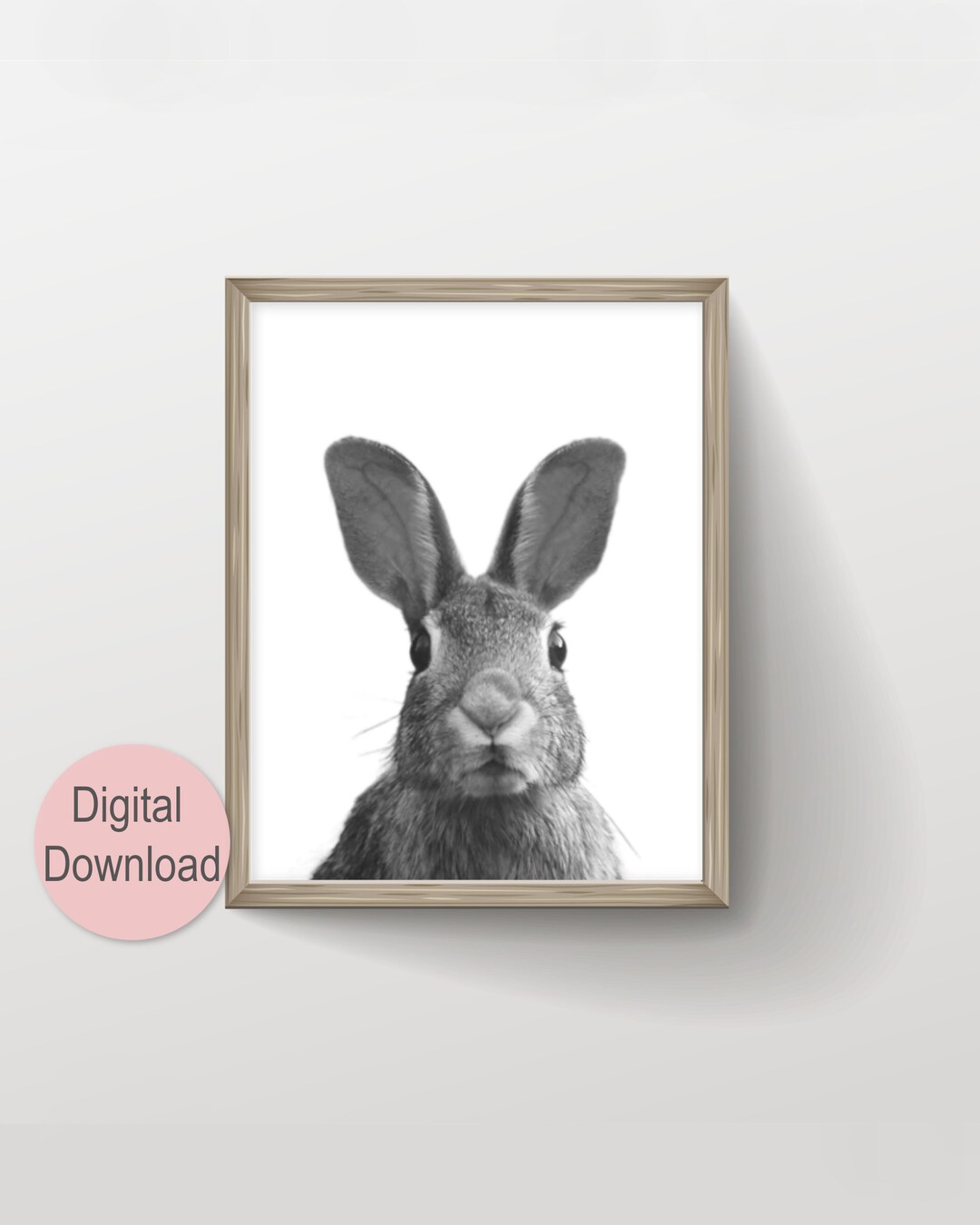Cute Rabbit Print Printable Artwork for Woodland Nursery Wall - Etsy