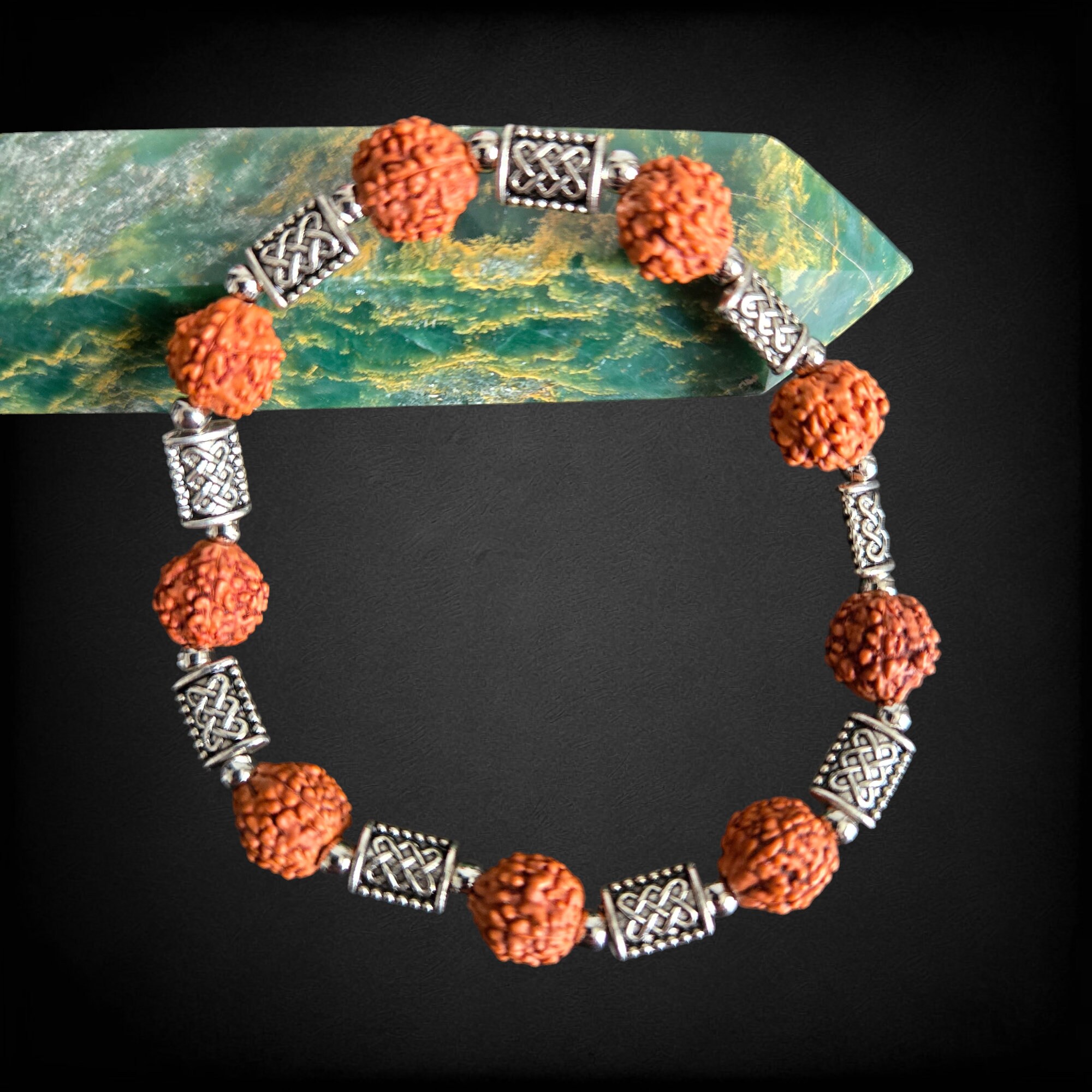 Imagine Mart Gold Plated Rudraksha Bracelet - Unisex Spiritual & Fashion Jewelry - View #8