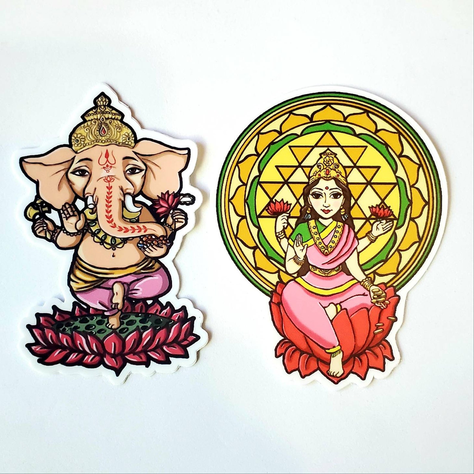 Ganesha Sticker Eternal Blissed Logo Ganesh Decal Hindu God Etsy