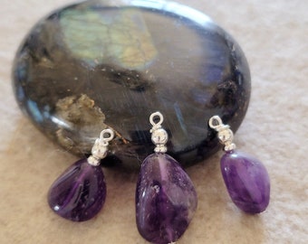 Purple Amethyst Pendants, for Crown Chakra, Spirituality and Meditation