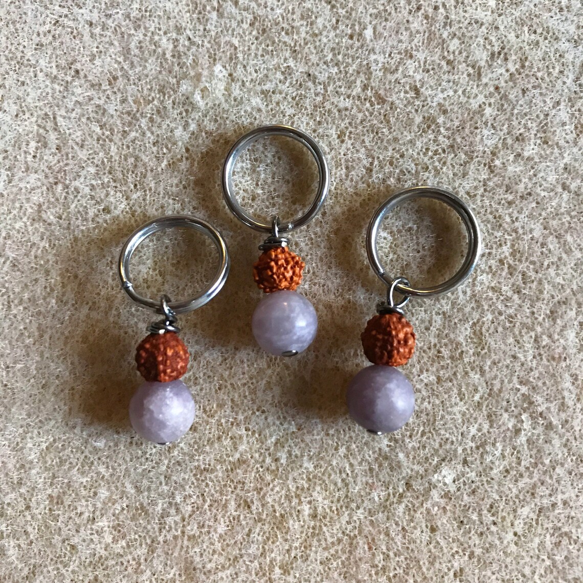 Dog and Cat Jewelry Lilac Lepidolite and Rudraksha for Etsy