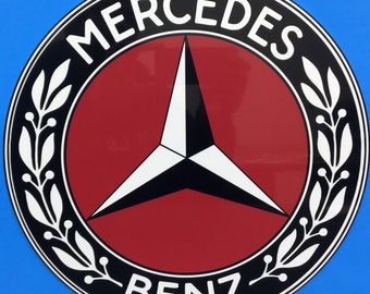 AMG Black Mercedes Benz Retro Style Reproduction Garage Sign