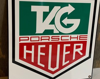 Heuer Racing Advertising Garage Sign