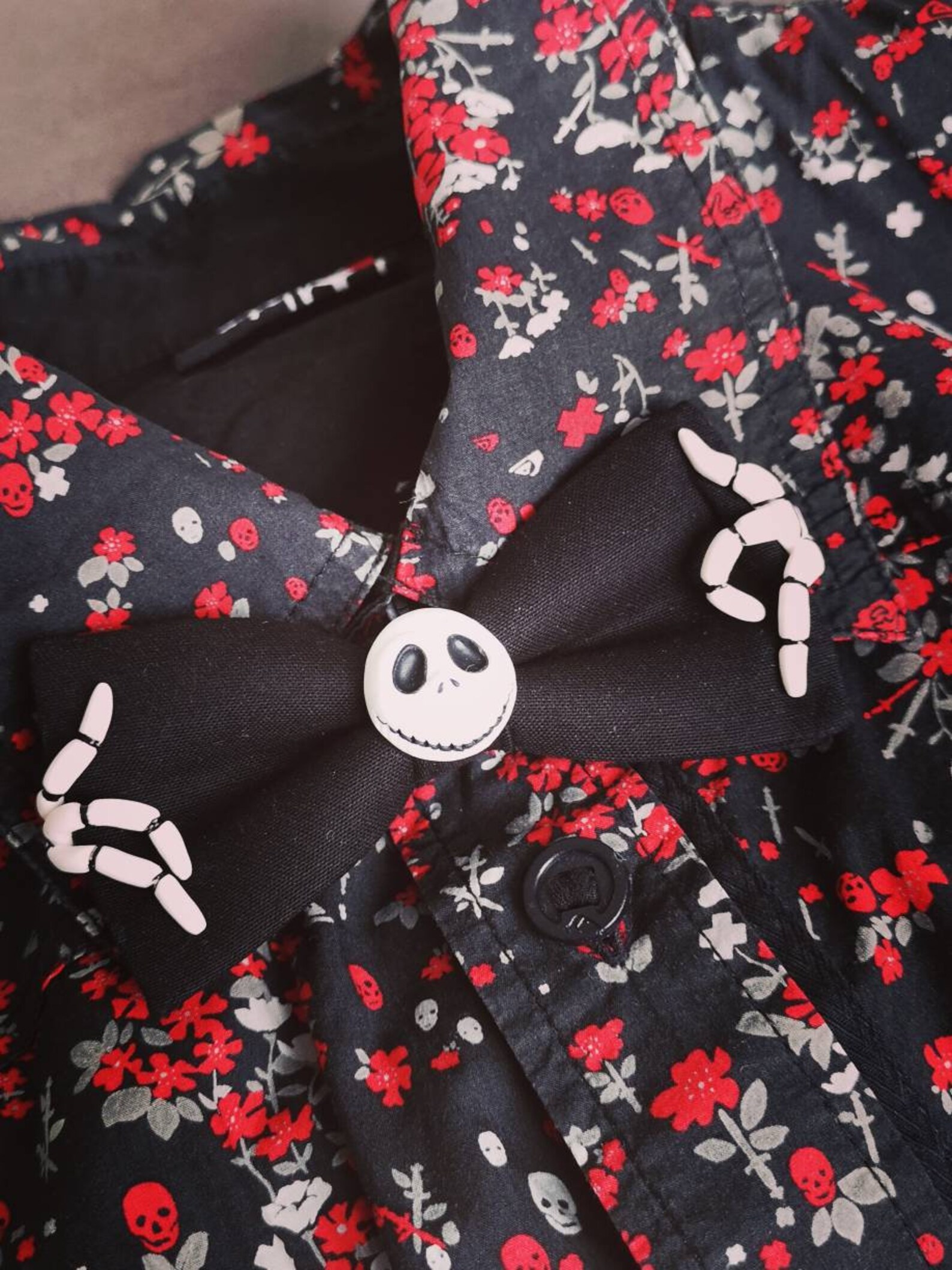 Jack Skellington Bow Tie Bowtie Men Gentleman Tim Burton The Etsy