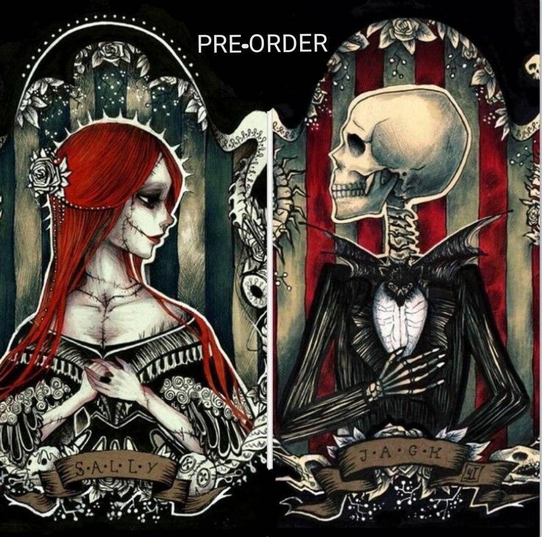 PRE-ORDER Custom Halloween wedding cake topper | Etsy