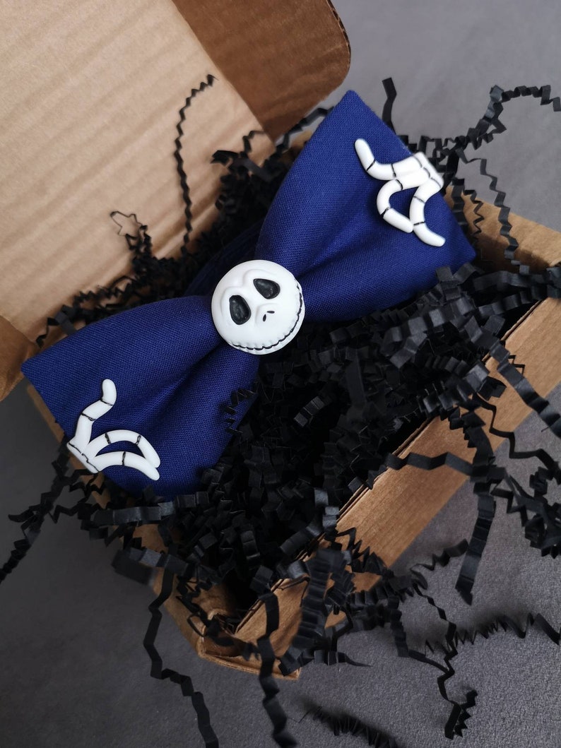 Jack Skellington Bow Tie Bowtie Men Gentleman Tim Burton The Etsy