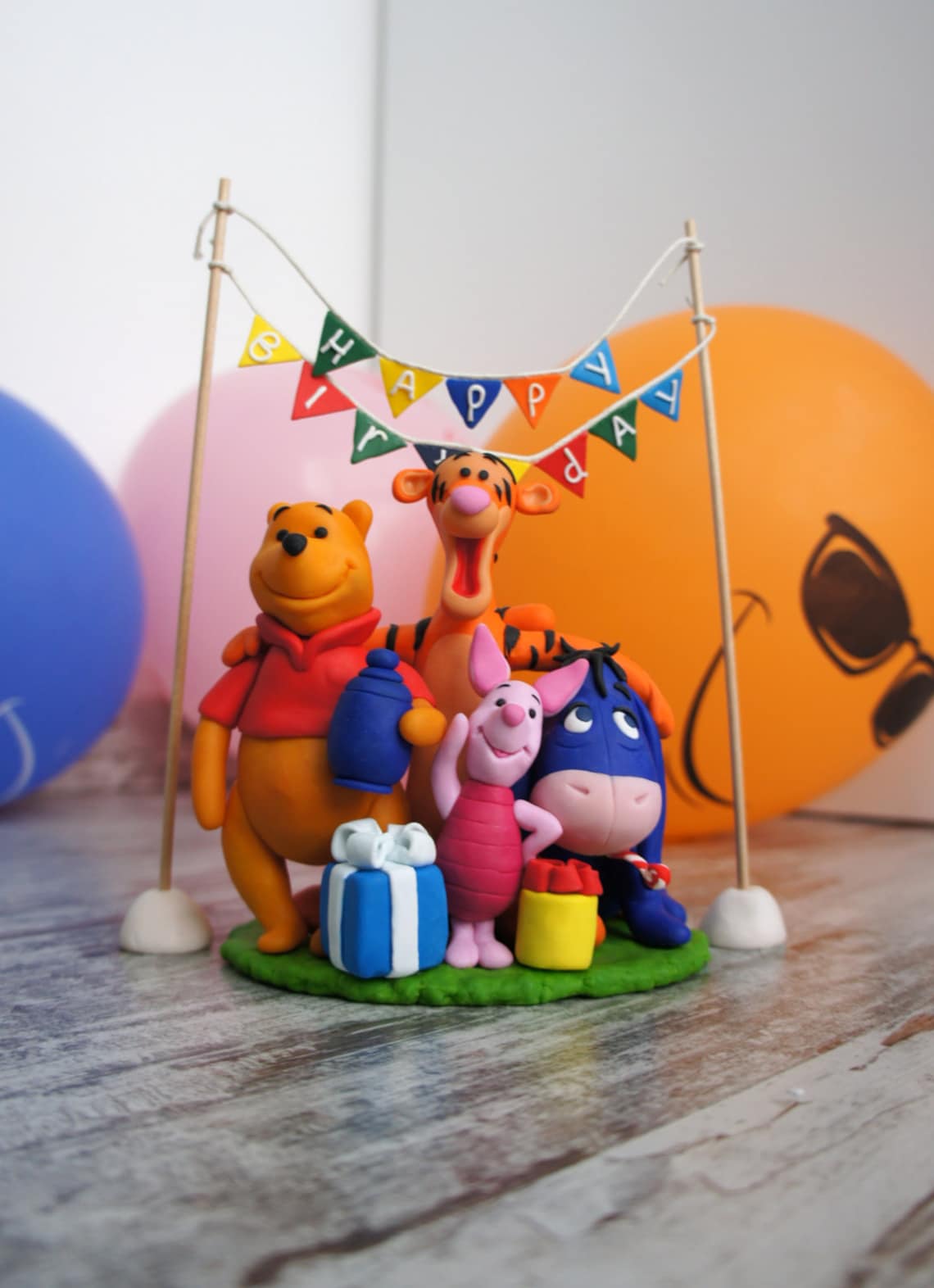 winnie the pooh cake topper figures