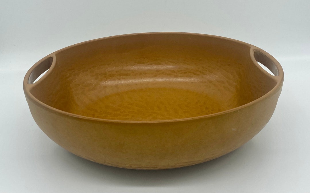 Vintage Ellingers Agatized Wood Large Serving Bowl With Etsy