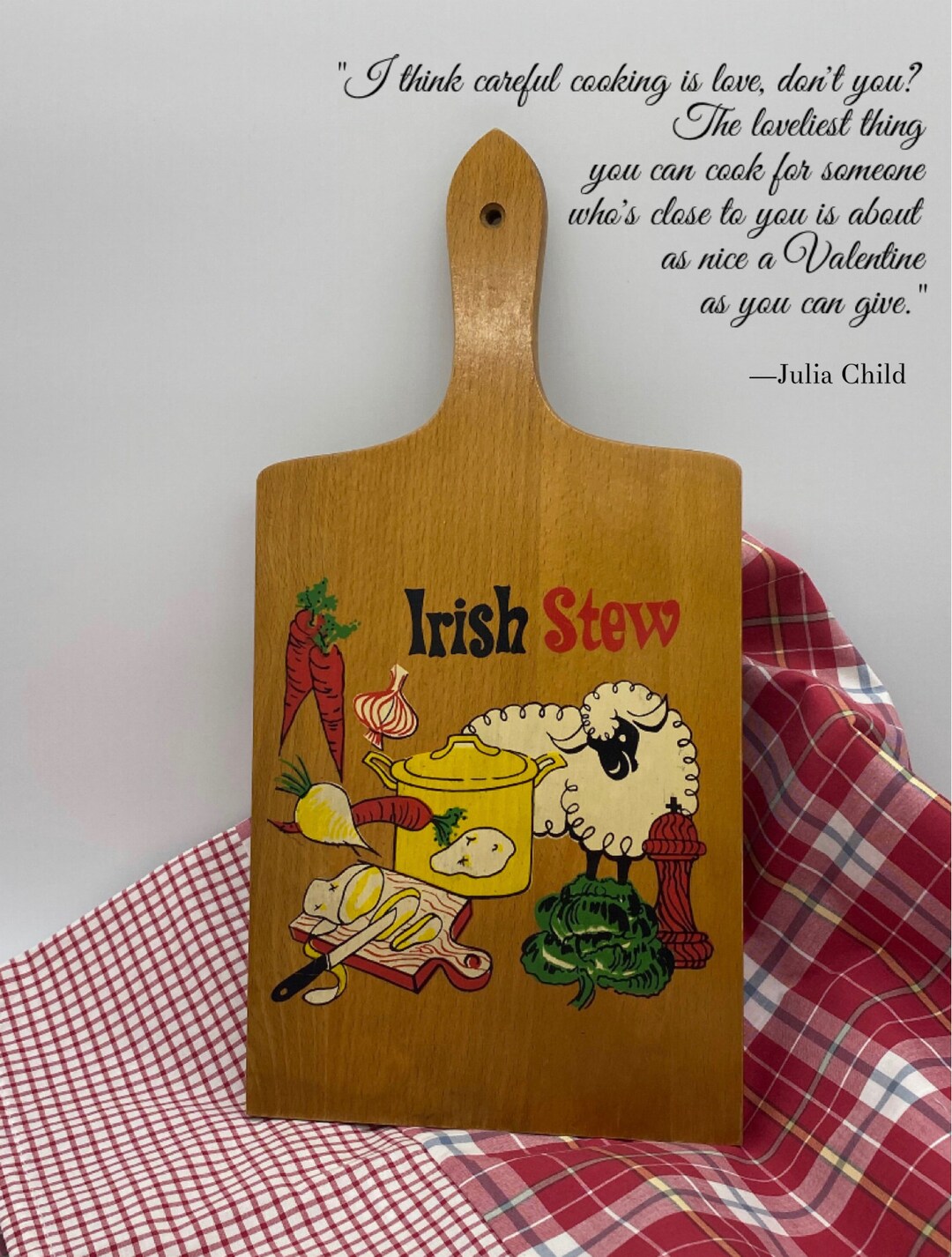 Vintage Wood Cutting Board / Nevco Etsy