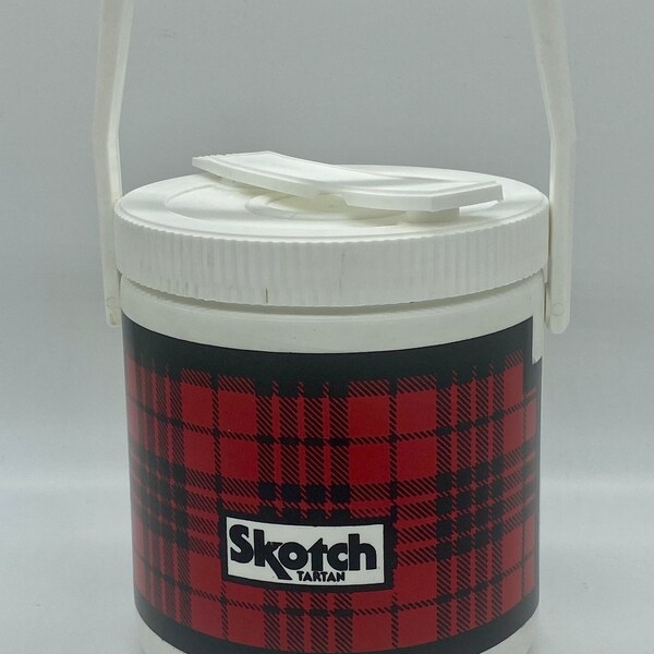 Vintage Skotch Tartan Jug Thermos Cooler