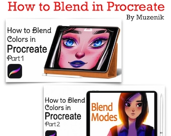 Procreate Tutorial: Color Blending & Blend Modes (Digital Download)