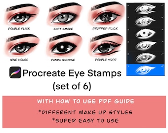 Procreate Eye Stamps: Makeup Brush Set (PDF Guide)
