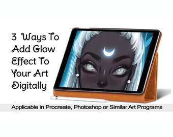 Tutoriel Procreate : ajouter un effet phosphorescent à l'art numérique (téléchargement numérique)
