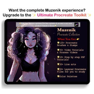 Muzenik Essential Procreate Brushes – 12 pennelli digitali per ritratti e anime immagine 11