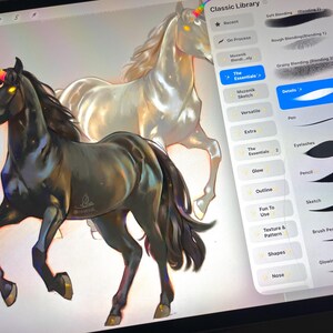 Muzenik Essential Procreate Brushes – 12 pennelli digitali per ritratti e anime immagine 3