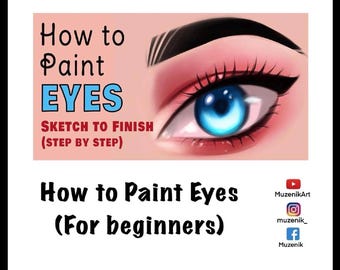 Procreate Tutorial: How to Paint Eyes - Step by Step (For Beginners)
