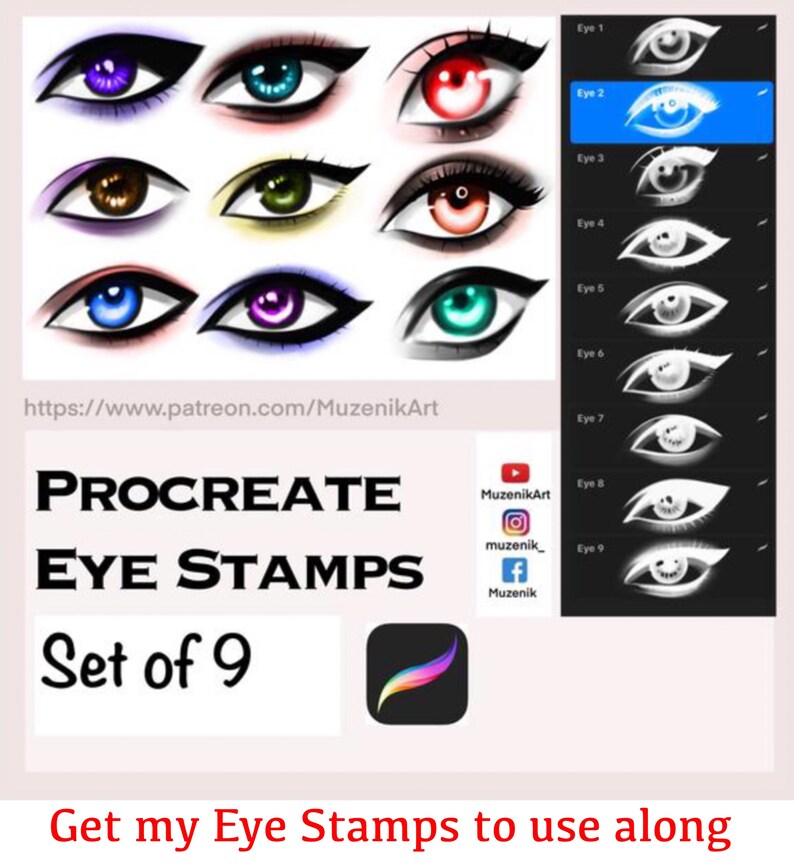 Procreate Brushes/procreate Eyebrow Brushes/procreate Face Etsy India