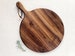 Charcuterie Board / Black Walnut / Round Paddle Board