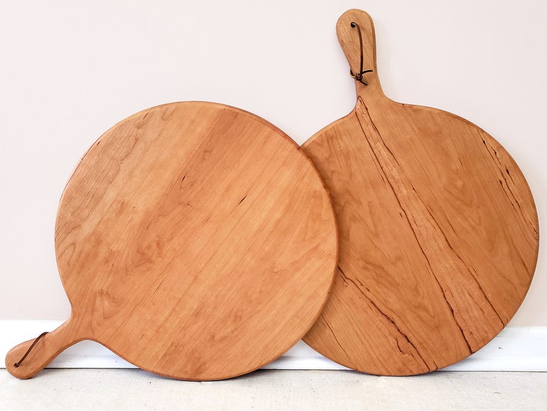 Large Charcuterie Board / Cherry / Round Paddle Board image 3