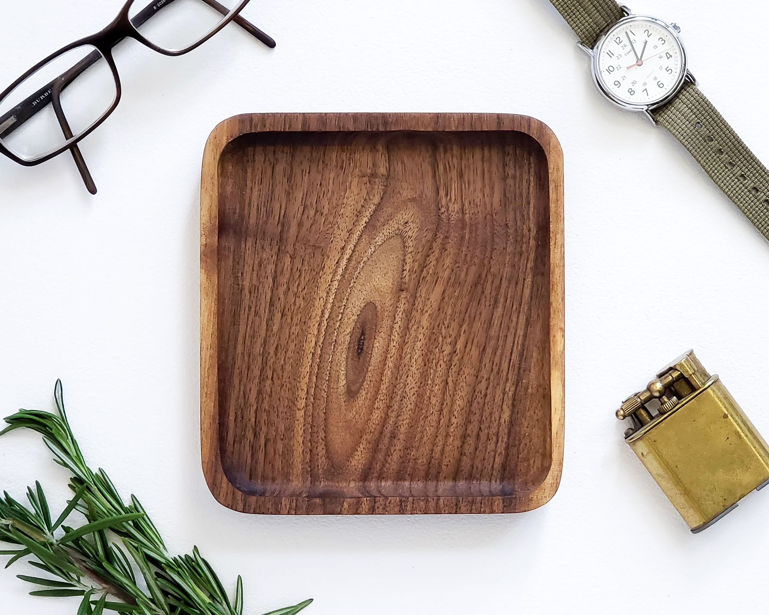 Wood Tray / Black Walnut / Catchall Valet Tray Etsy