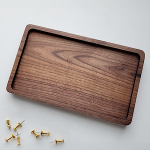 Wood Tray / Black Walnut / Catchall + Valet Tray