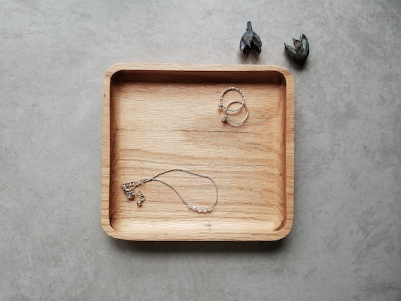 Wood Tray / Red Oak / Catchall + Valet Tray - Etsy