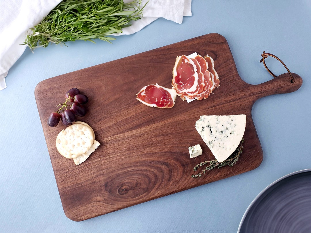 Charcuterie Board / Black Walnut / Paddle Board - Etsy