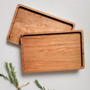 Wood Tray / Cherry / Catchall + Valet Tray