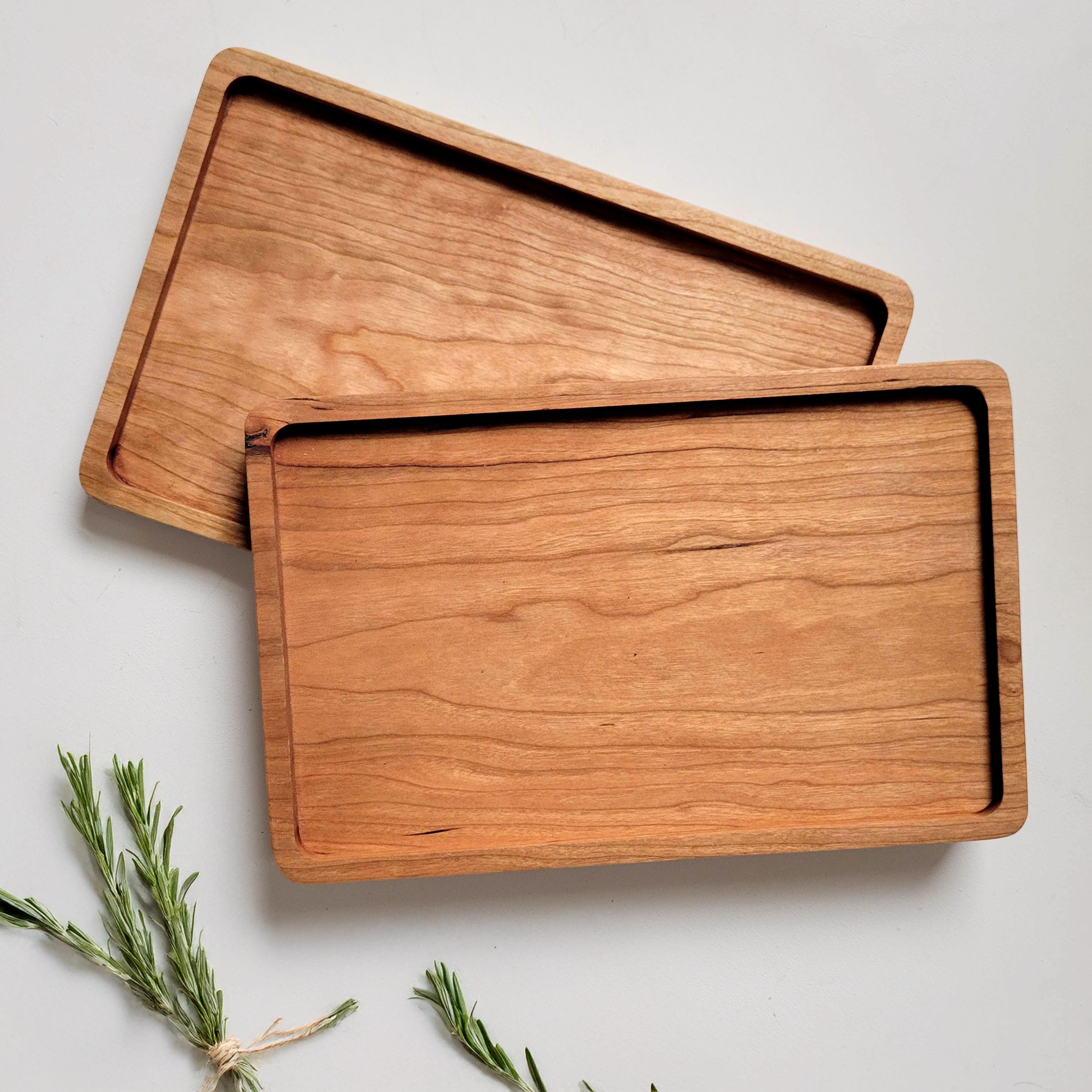 Wood Tray / Cherry / Catchall + Valet Tray - Etsy