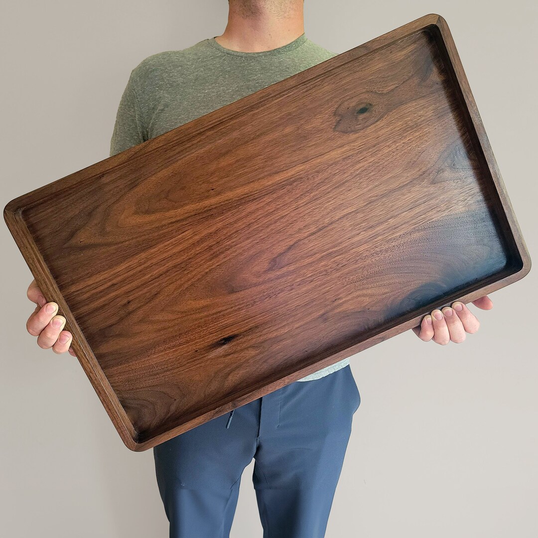 Rectangle Wood Tray / Black Walnut / Charcuterie Board / Etsy