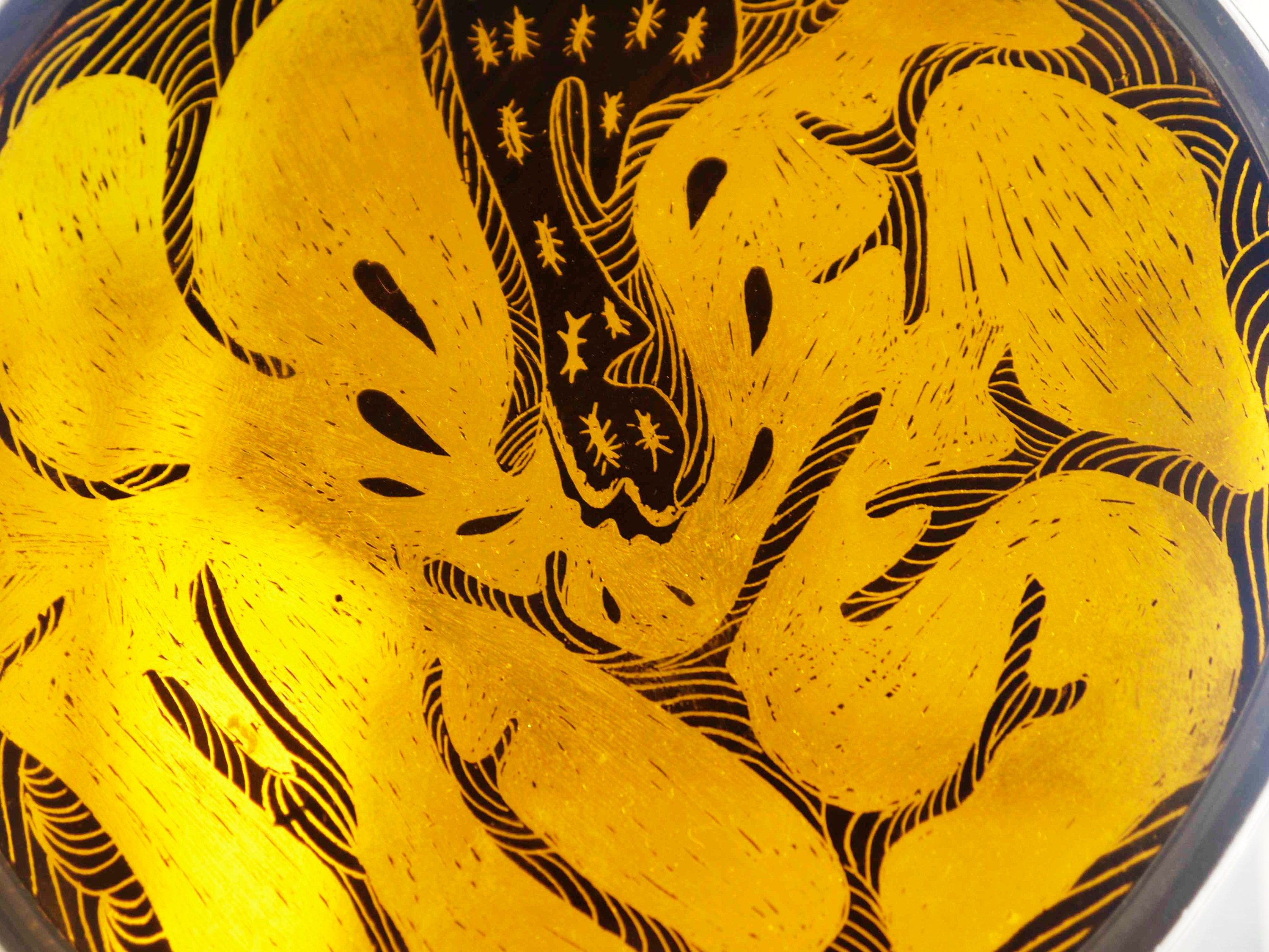 Sun Catcher, Vitrail, Suspension, Ornement, Ameublement, Décoration, Racines, Jaune, Accessoire, Éco