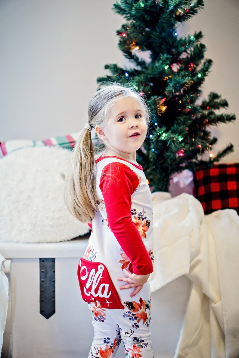 Bum Flap Pajamas Toddler Pajamas Baby Pajamas Picture image 4