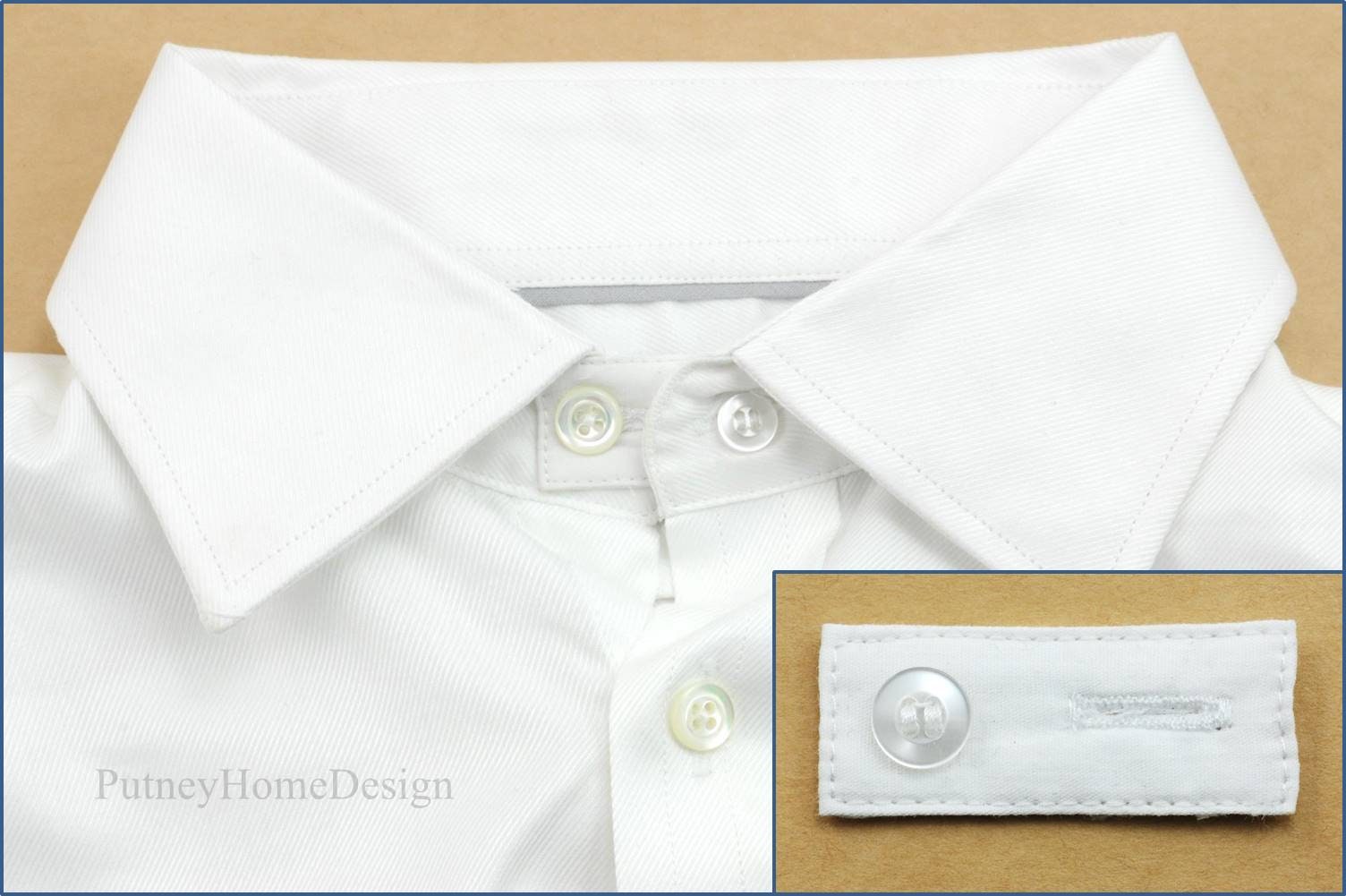 12 Pack White Collar Extenders Elastic Extenders for Dress Shirts