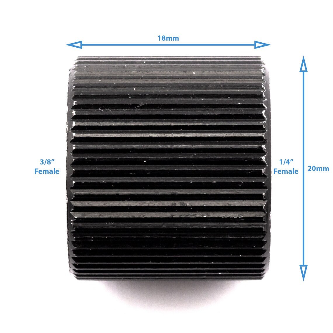 Tripod Adaptor Black 3/8 Female to 1/4 Female Etsy