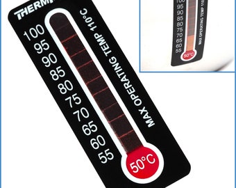 55 bis 100 Grad Celsius Temperaturempfindliche Sticker Klebeetikett Thermometer Aufkleber Für Barista Kaffeeherstellung Milch Dampfende Wärme Wärme