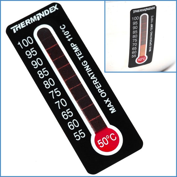 55 to 100 Degree Celsius Temperature Sensitive Sticker Adhesive Label  Thermometer Decal for Barista Coffee Making Milk Steaming Heating Heat 