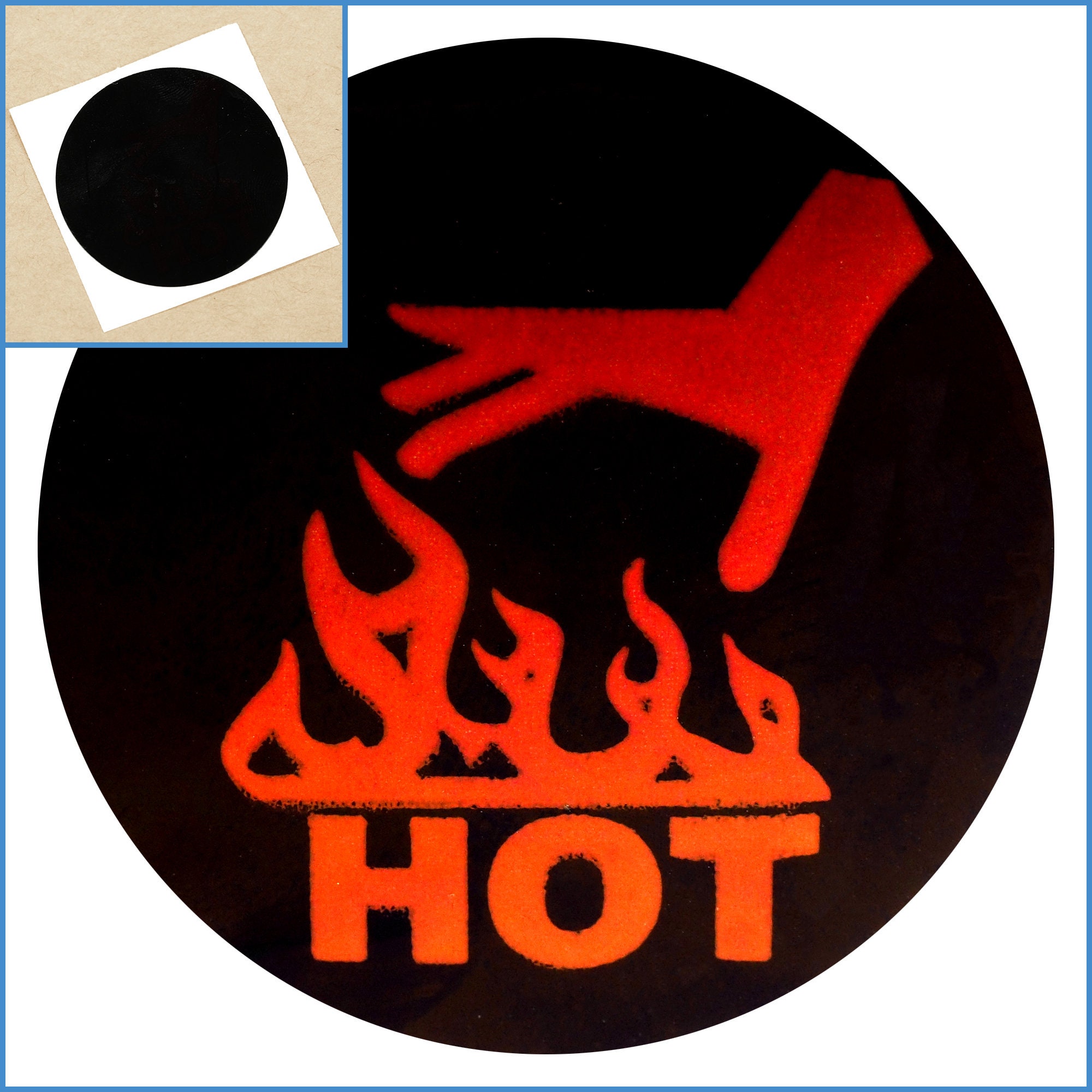 Hot Surface Safety Temperature Sensitive Sticker Adhesive Etsy