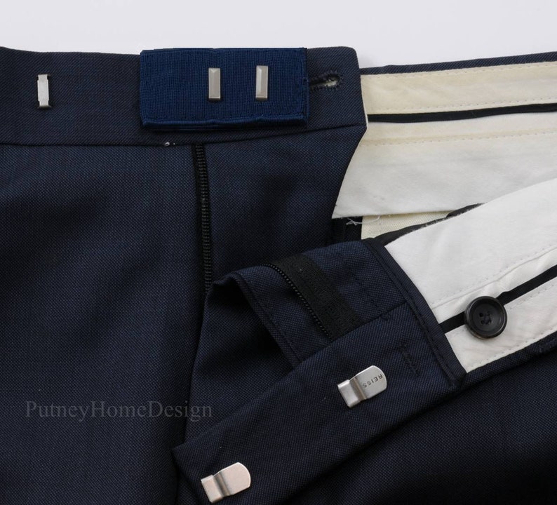 Navy Blue Hook and Loop Waist Extender For Pants Shorts Jeans Etsy