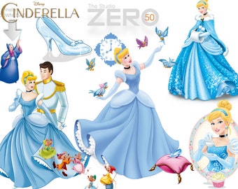 Cinderella Clipart Etsy