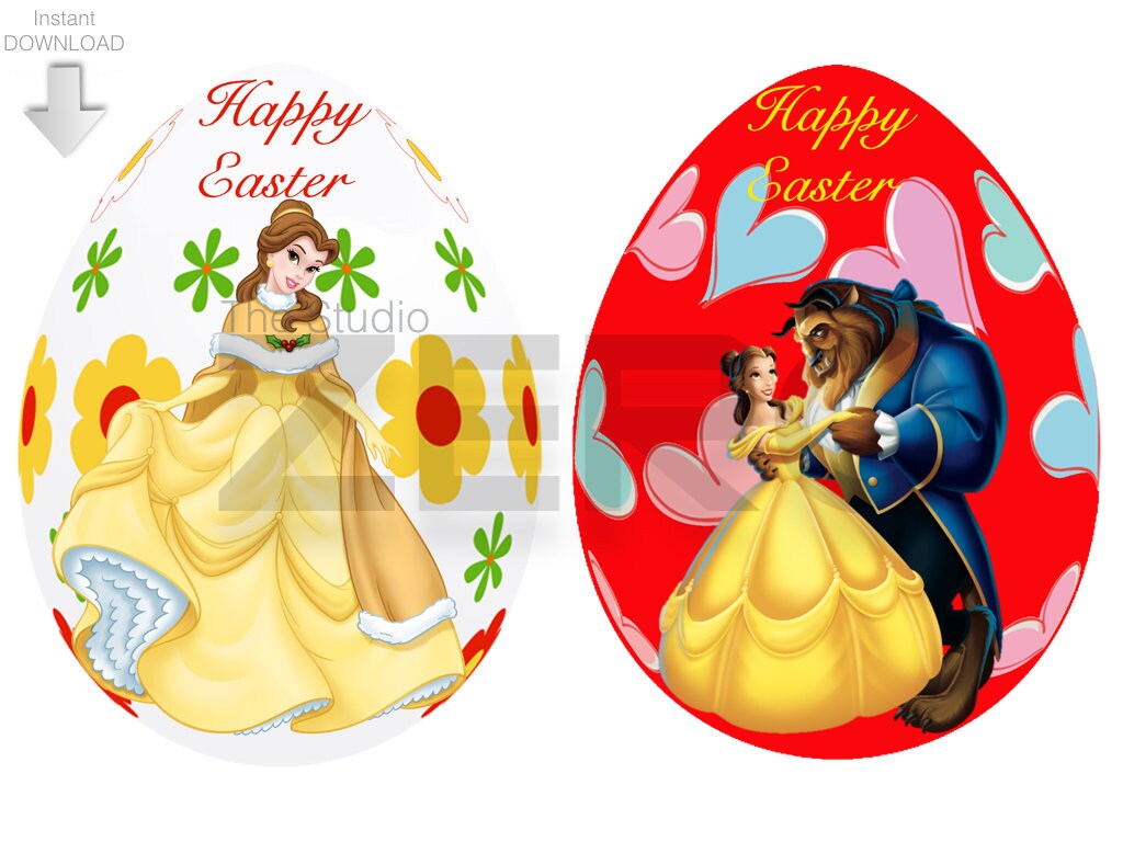 Easter Day Disney Princess Belle Beauty and the Beast Etsy UK